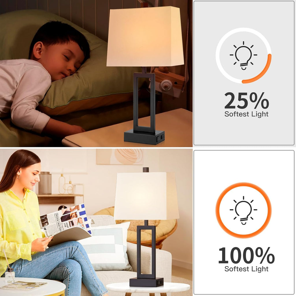 Touch Control Table Lamps Set of 2