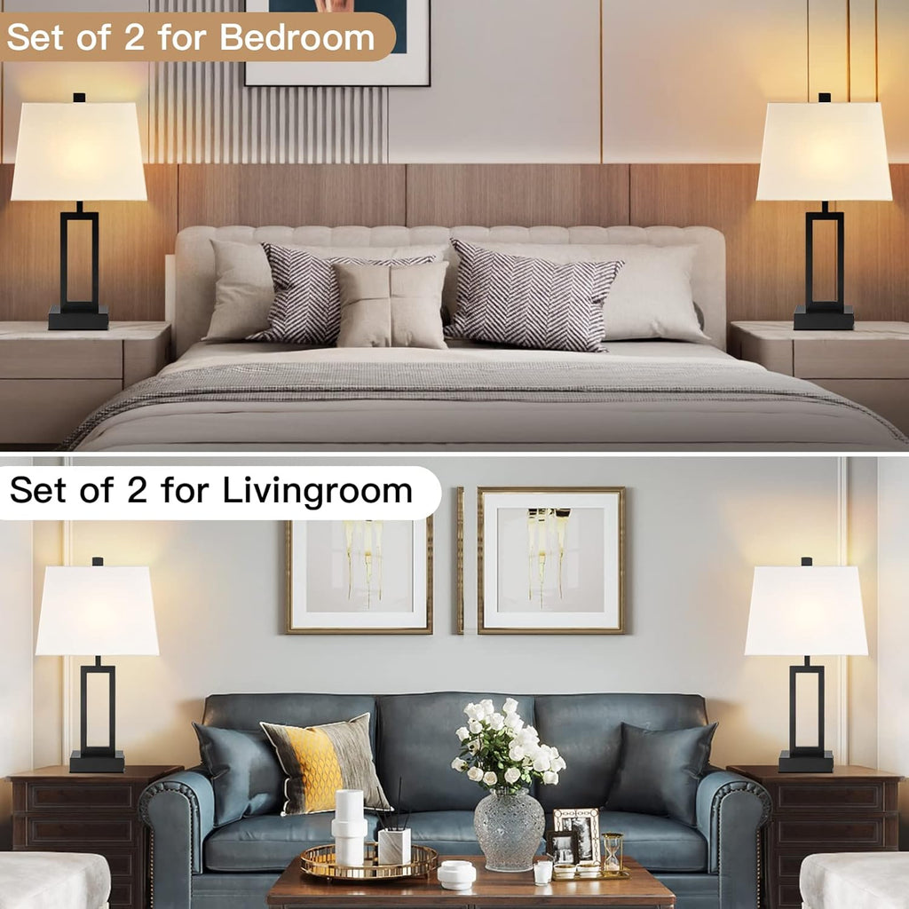 Touch Control Table Lamps Set of 2